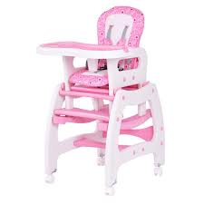 Bitty Baby High Chair Amazon Com Costzon Baby High Chair 3 In 1 Convertible Play Table Set Booster Rocking Seat With Removable Feed Baby High Chair Toddler High Chair High Chair