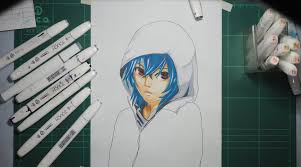 Drawing cute anime boy side view with mask and hoodie using mongol pencil. Draw Anime Boy With Hoodie Step By Drawing Time With Me Facebook