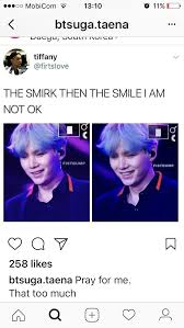 Smirk Smile Which One U Prefer I Live For Both Coz It Gives Me Diff Vibes Bts Boys Bts Suga Bts Funny