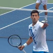 In tennis, everyone follows the ball while in play, therefore, when the ball is out it should be called outloud to stop playing. Espn Novak Djokovic Defaulted From Us Open After Accidentally Hitting Line Judge With Tennis Ball Facebook