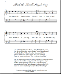 Glory to god in the highest piano sheet music. Hark The Herald Angels Sing Lyrics Sheet Music