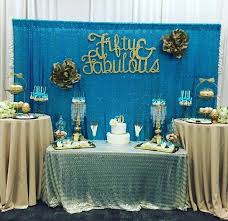 Gold 50th Birthday Party Ideas For Mom 50 Birthday Gold Turquoise Birthday Party Ideas Photo 2 Of 22 Milestone Birthday Party 50th Birthday Party Birthday Parties