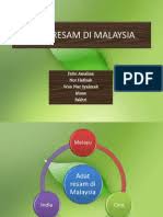 Adat perkahwinan melayu merupakan adat resam yang paling disayangi dan yang paling dipegang teguh oleh kebanyakan orang melayu. Adat Resam Di Malaysia