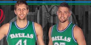 The dallas mavericks luka doncic #77 blue throwback jerseys are inspired by the jerseys worn by the legends of the nba. Gang Green Porzingis Hints At Mavs Uniform Change Sports Illustrated Dallas Mavericks News Analysis And More