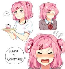 Here We See Several Natsukis In Their Natural Habitat Doki Doki Literature Club Literature Club Literature Club
