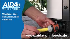 Outdoor Whirlpool Wasserwechsel Anleitung Whirlpool Entleeren Mit Ablassventil Youtube