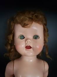 Vintage 1950's Arrenbee Nannette? Walker Doll Hard Plastic 14"