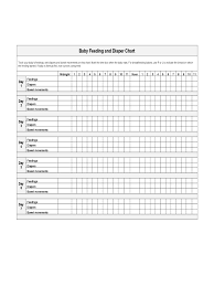 baby feeding and diaper chart edit fill sign online