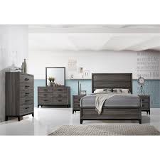We offer a few styles, designs and made from different woods to meet your needs. Galaxy Home Sierra 4 Piece Wood Full Panel Bedroom Set In Rustic Gray 2556 09 304