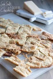 Sea Salt And Olive Oil Crackers Sweetphi Recipe Olive Oil Crackers Easy Homemade Crackers Homemade Crackers