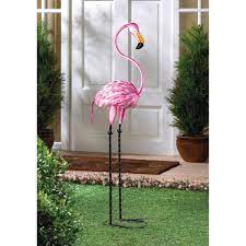 Large pink flamingo statue just like every lawn seemed to have in the seventies to distinguish it from the rest of the neighborhood. Metal Flamingo Statue Wayfair