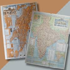 Bombay Map (1960/70's): Dimensions: 50 ...