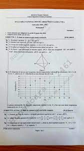 Check spelling or type a new query. Foto Video Evaluare NaÈ›ionalÄƒ 2019 Subiectele La MatematicÄƒ Pentru Elevii De Clasa A Viii A Ziarul Unirea