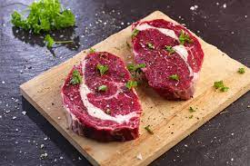 How much fat is in 8 oz. Ribeye Steaks 2 X 8oz Beef