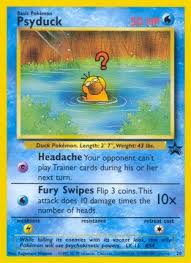 When wizards of the coast—the company that at the time produced pokémon cards—realized their error, they allegedly gave these errant raichus to some of their employees. Psyduck Wizards Black Star Promos 20 Pkmncards Psyduck Pokemon Pokemon Trading Card Game