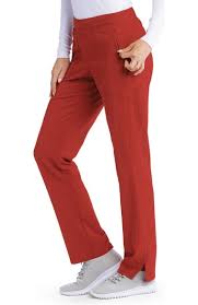 womens flat front trouser ankle scrub pant