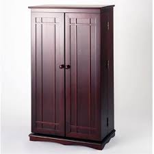It is the perfect size. Bowery Hill 40 Cd Dvd Media Storage Cabinet In Cherry Walmart Com Walmart Com