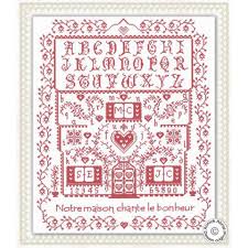 Kuou 4 pièces toile point de croix, toiles aïda tissu blanc pour broderie (45 cm * 30 cm) 4,4 sur 5 étoiles 344. Point De Croix Abecedaire Annick Abrial Artiste Textile France