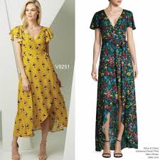 You are not buying the finished item. More Wedding Guest Dress Inspo From The New Voguepatterns Collection V9251 Sewthelook Inspo Dress By Ali Vogue Patterns Floral Print Maxi Dress Dresses