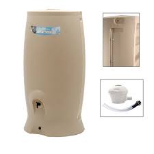 Recuperateur D Eau Et Collecteur Aerien Eda Cylindrique Murale Beige 500 L Recuperateur D Eau Parement Mural Et Beige