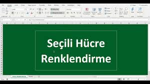 There are two different ways that we can set the color: Makro Vba Ile Secili Hucreyi Renklendirme Satir Sutun Rengi Ile Vurgulama Youtube