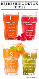 If you are a real fan of fruits or vegetables and you want to go through a complete detoxification of your body, here are simple juice detox recipes. Refreshing Detox Juice Recipes Infographic Trying To Snack A Little Healthier And Give Your Stomach A Break Detox Juice Recipes Detox Juice Healthy Juices
