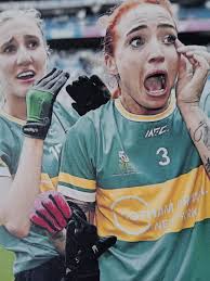 Iconic! 6-year-old Norah Neeson from Trim proudly displayed the Meath  county colours at Croke Park today! Now that's a #properfan! 💚 💛 pic  credit and permission via @thecalmingdentist 📷