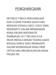 Penghargaan assalamualaikum dan salam sejahtera« alhamdulillah,syukur. Penghargaan