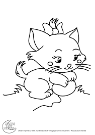 9 unique de dessin chat mignon stock : Monde Des Petits Coloriages A Imprimer