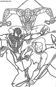 It follows an experienced peter parker facing all new threats in a vast and expansive new york city. Miles Morales Coloring Pages Free Printable Coloring Pages