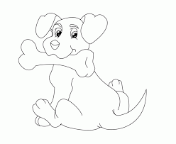 While your special bond lets you understand each other to a certa. Dog Bone Coloring Page Coloring Home