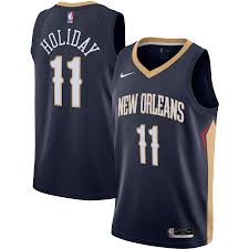 Size youth xl but fits mens s Men S Nike Jrue Holiday Navy New Orleans Pelicans 2020 21 Swingman Jersey Icon Edition