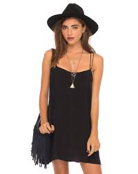 Vince Strappy Slip Dress In Black By Motel Dresses Slip Dress Clothes