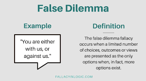 The classic lifeboat dilemma, where what is your moral dilemma? False Dilemma Fallacy Definition And Examples Fallacy In Logic