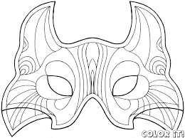Coloring Mask Carnival Coloring Mask Carnival Coloringpages Coloring Coloringbook Colouring Freecoloringpages Onlyco Coloring Mask Cat Mask Mask Drawing
