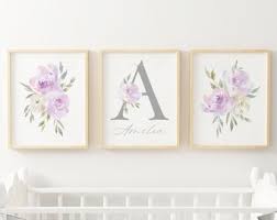 Purple Nursery Etsy