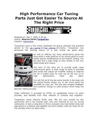 Wards auto names its 10 best interiors for 2018. High Performance Car Tuning Parts Just Got Easier To Source At