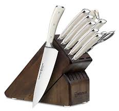 Amazon Com Wusthof Classic Ikon Creme 10 Piece Walnut Knife Block Set Kitchen Dining In 2020 Knife Block Set Wusthof Knives Knife Block