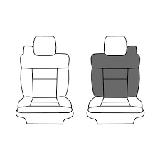 Premium grade pickup seat covers: 2002 2003 Ford F150 Lariat Super Cab Driver Side Bucket Or 60 40 Seat Top Medium Parchment Oem Material Config Leather Vinyl Back Side Of Cover Will Have Vinyl