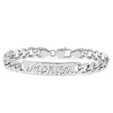 Script Name Embossed Id Curb Chain Bracelet In Sterling Silver 1 Line Zales The steps include moving and transforming raw materials into finished.