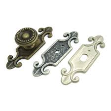 Small changes go a long way to spruce up any room. Antique Style Decorative Back Plate For Cabinet Knobs