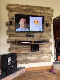21 Diy Tv Stand Ideas For Your Weekend Home Project Pallet Furniture Tv Stand Diy Pallet Wall Diy Pallet Furniture