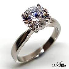 Fake Solitaire Diamond Engagement Ring Luxuria Brand Diamond Engagement Rings Diamond Solitaire Engagement Ring Cubic Zirconia Engagement Rings