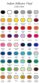 Expressions Vinyl Indoor Vinyl Color Chart Custom Vinyl