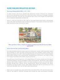 Scale construct and measurement structure. Rancangan Malaysia Kedua