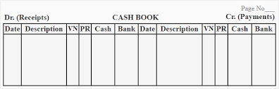 double column cash book explanation format example