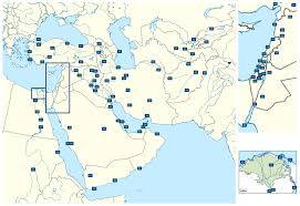Middle East Challenge Hard Place 100 Cities On A Map Quiz By 40angrymexicans