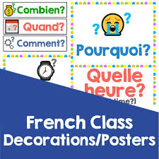 French Class Posters Decor Ideas Bulletin Boards French Classroom Decor Language Classroom Decor French Classroom