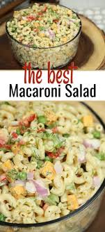 Easy Macaroni Salad Recipe The Best Macaroni Salad Recipe Recipe Easy Macaroni Salad Best Macaroni Salad Macaroni Salad Recipe