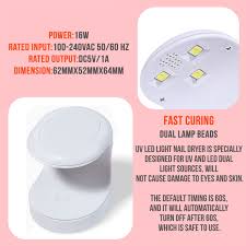 JASSINS Mini LED Nail Lamp, 16W Nail UV Light, Portable USB Nail Dryer  Travel Manicure UV LED Light for Nail Art DIY Gel Polish Quick Drying Nail  Extension Art : Amazon.in: Beauty